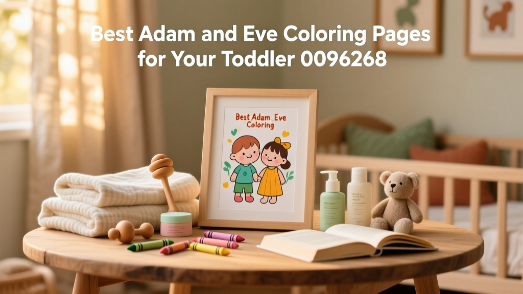 Best Adam and Eve Coloring Pages for Your Toddler: Developmentally Appropriate, Safe, and Faith-Nourishing Activities