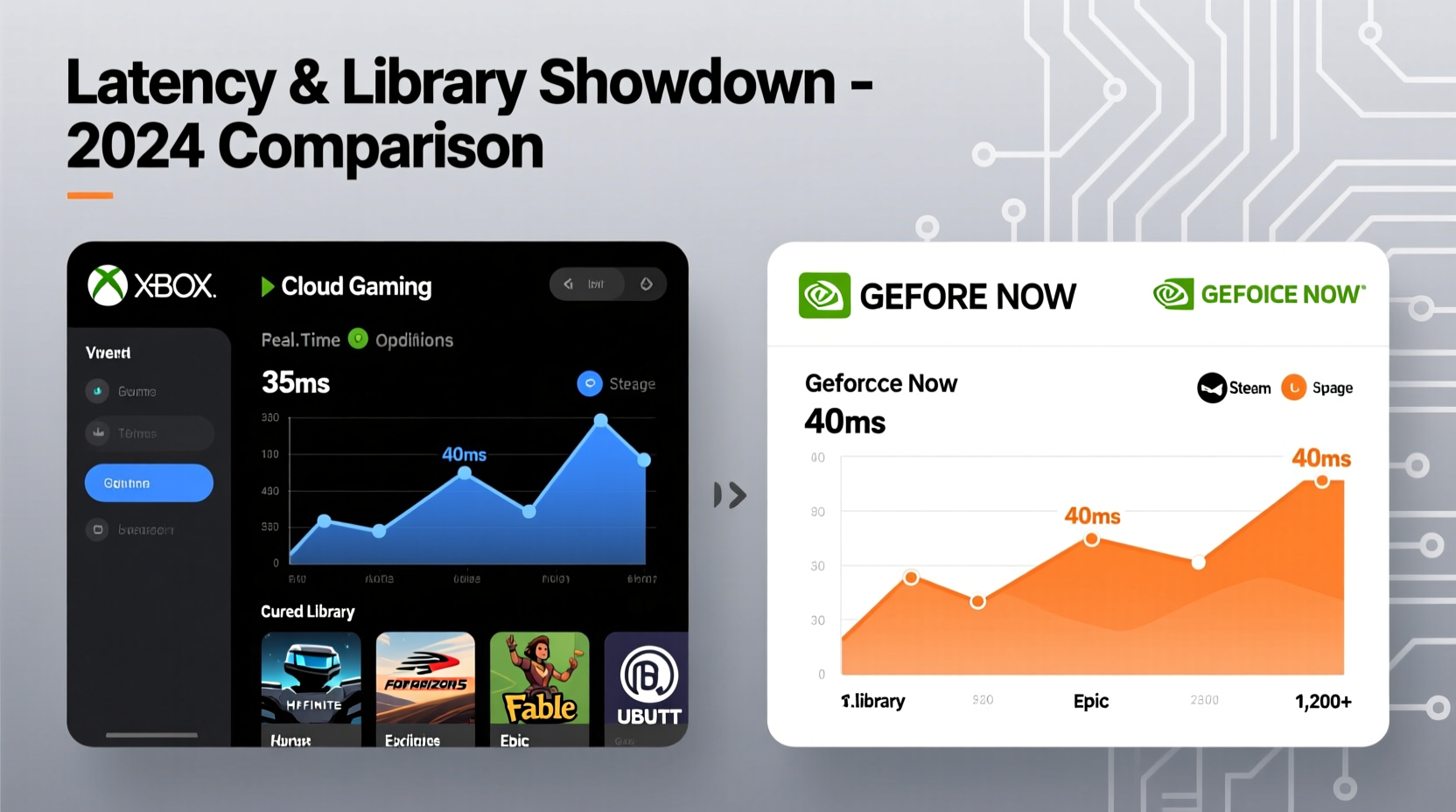 xbox cloud gaming vs nvidia geforce now latency and game library compared
