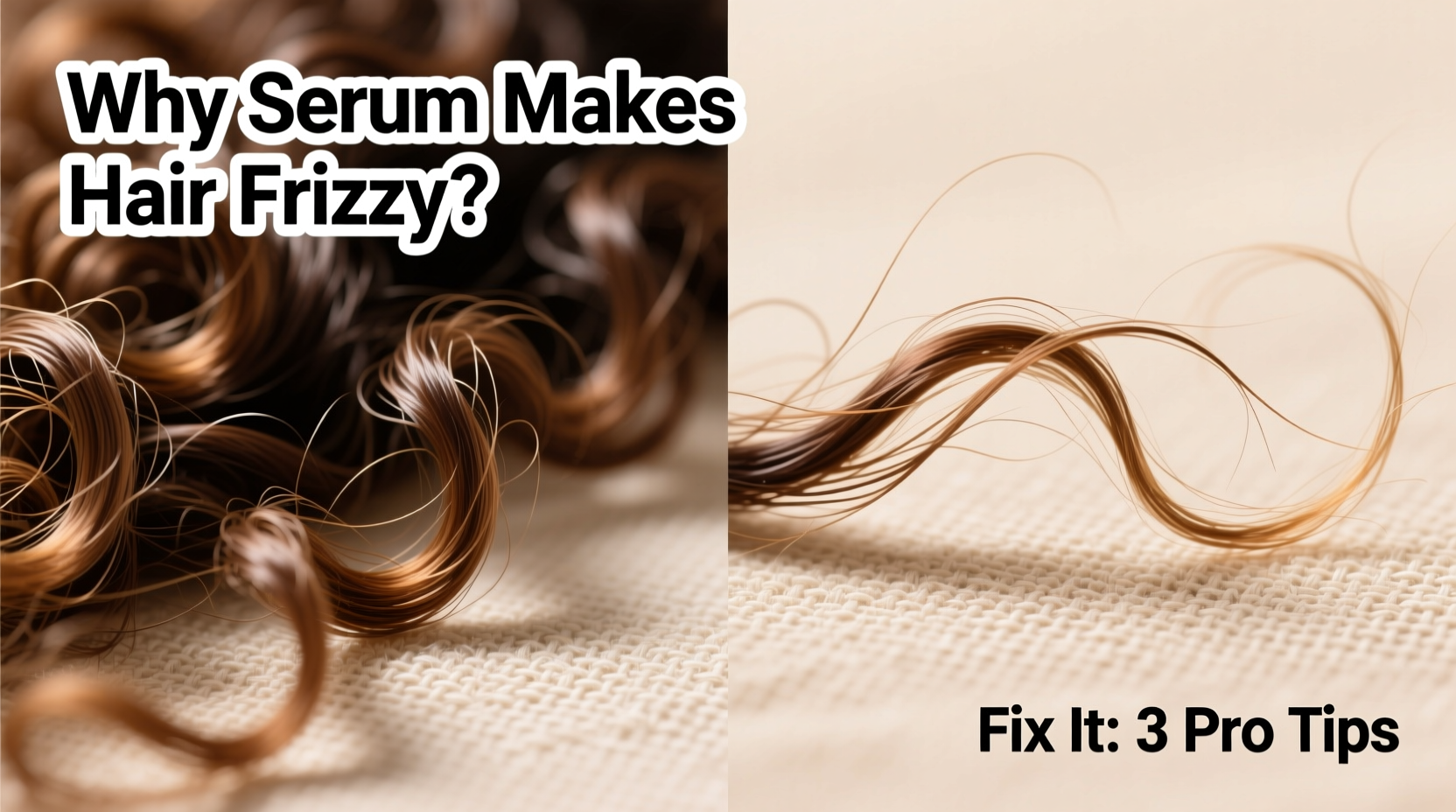why does my hair frizz more after using serum and how to fix it