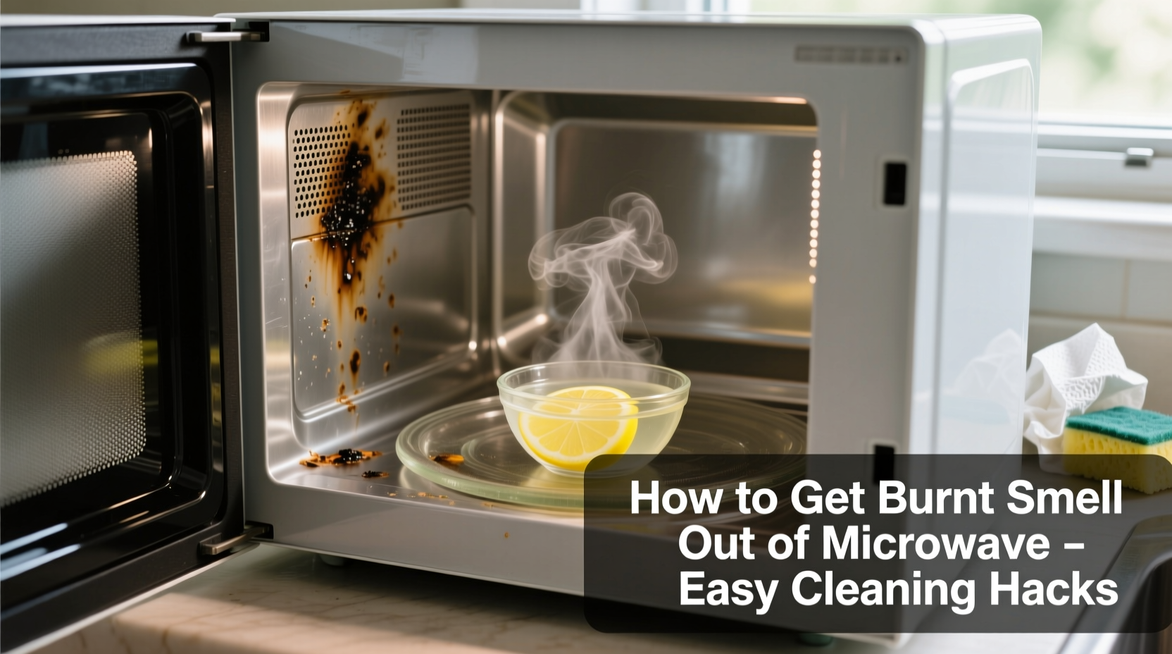 how to get burnt smell out of microwave easy cleaning hacks