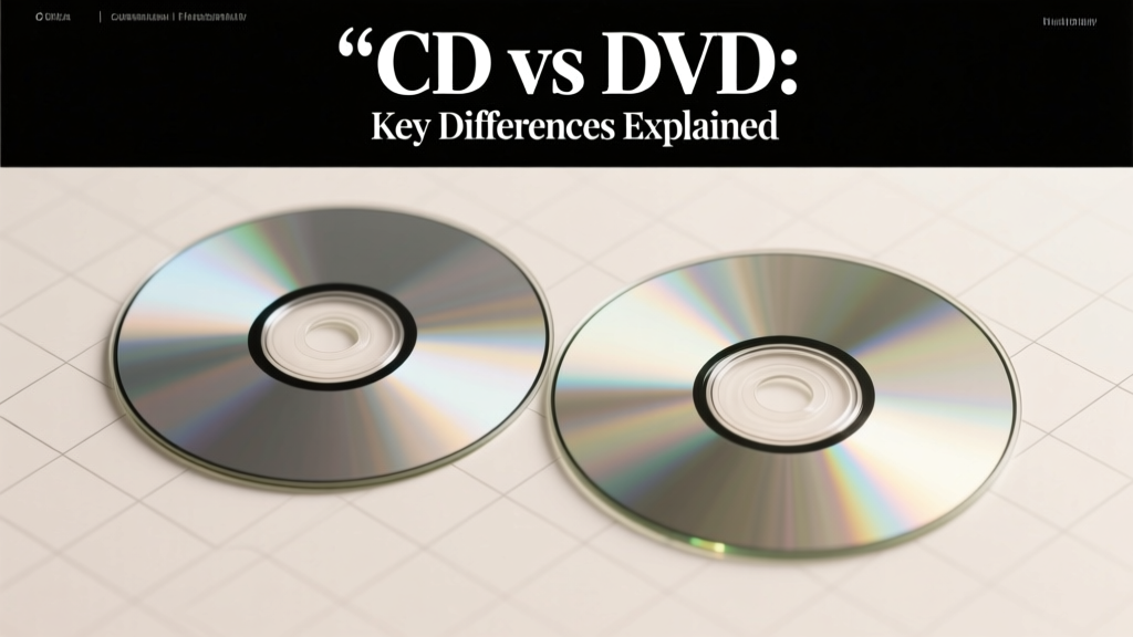 CD vs DVD: 7 Key Differences Explained
