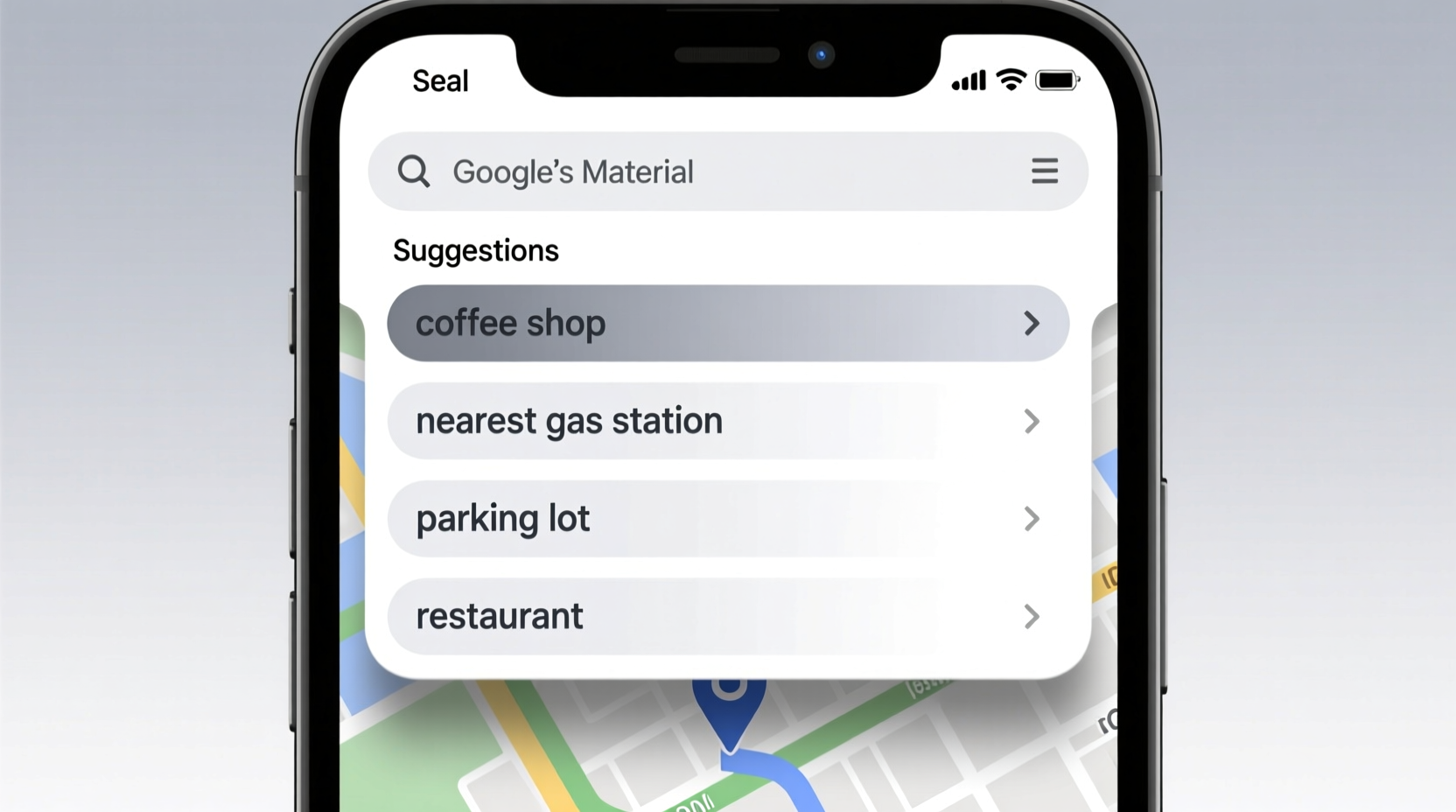 google maps adds auto suggestions from popular searches