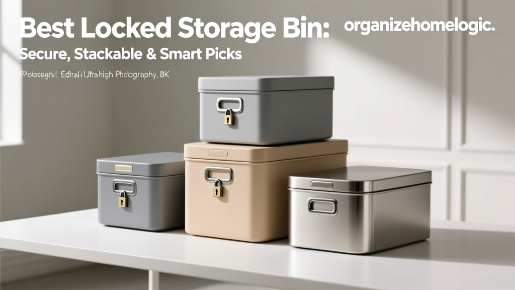 Best Locked Storage Bin: Secure, Stackable & Smart Picks