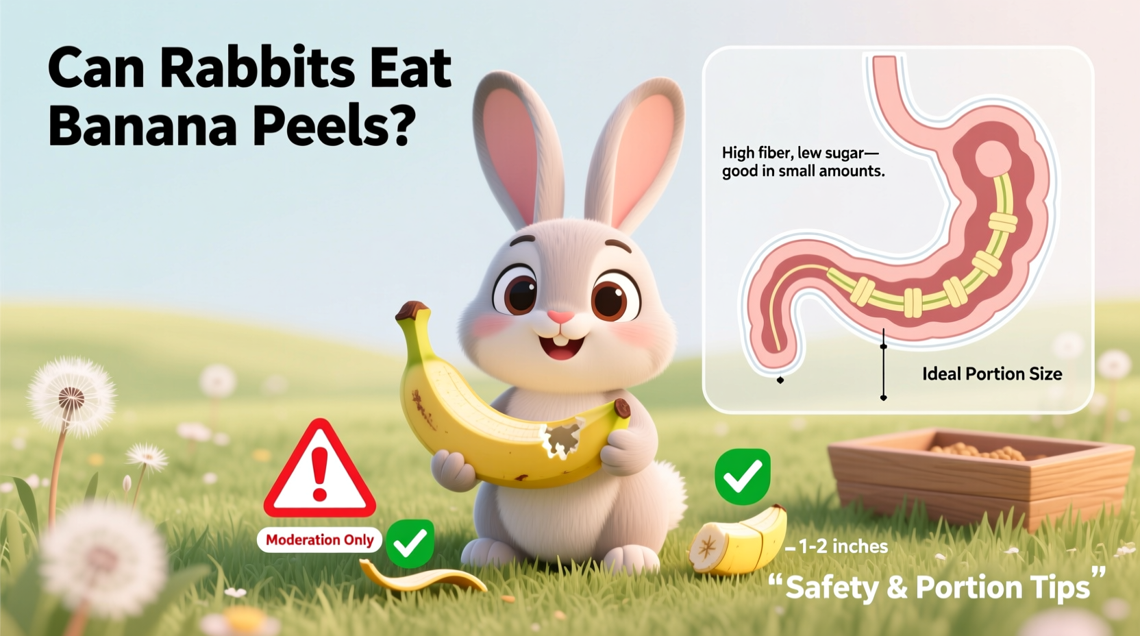 can rabbits eat banana peels safety concerns and portion tips