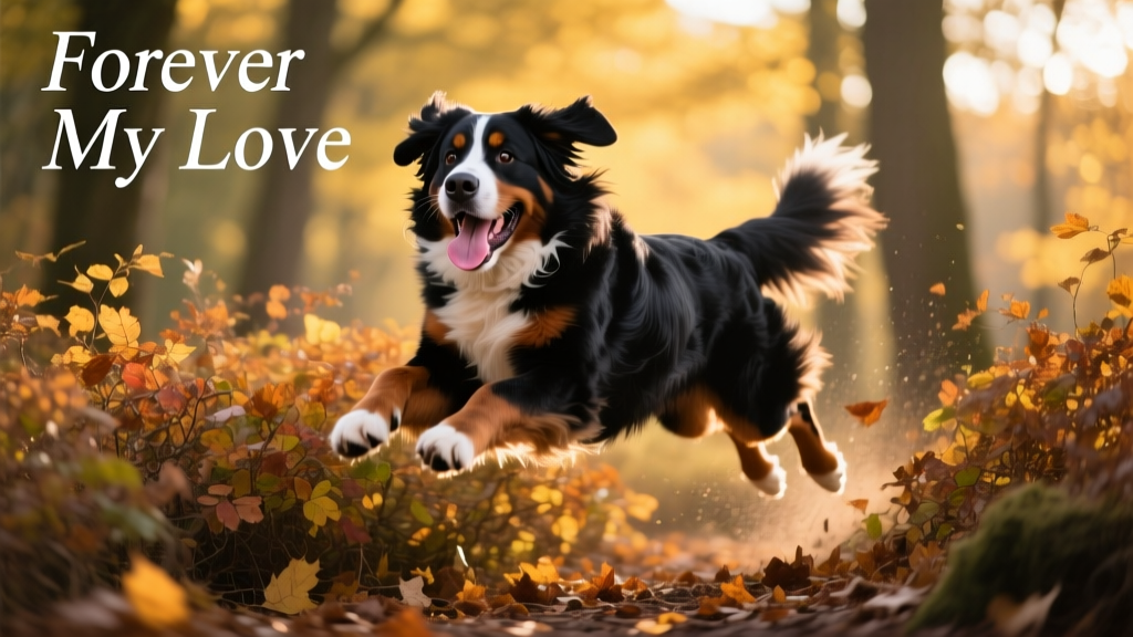 Watch This Bernese Mountain Dog Celebrate His One True Love: Jumping into Bushes With Reckless Abandon