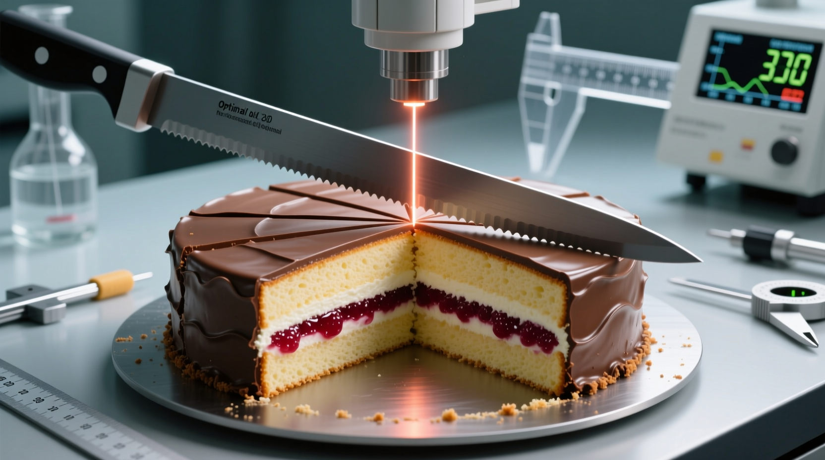 the scientific way to slice a cake