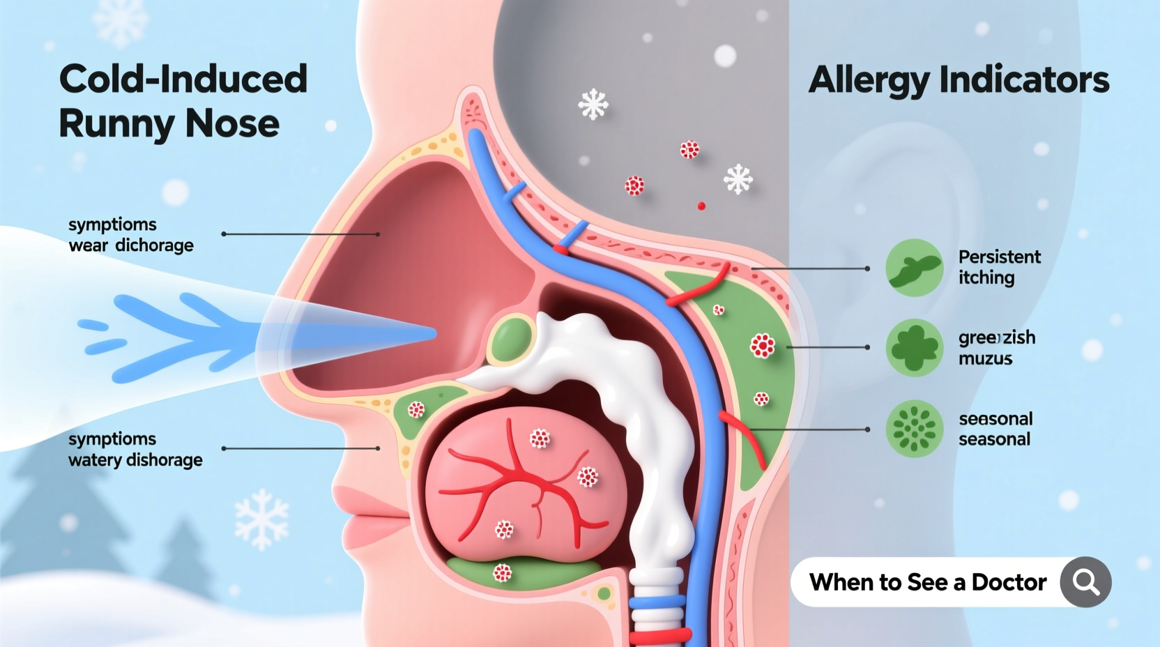 why does my nose run in cold weather and when it might signal allergies