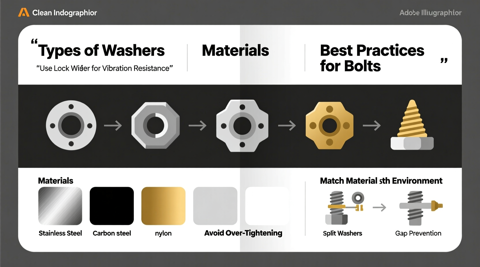 Washer Selection Guide: Types, Materials & Best Practices for Bolts