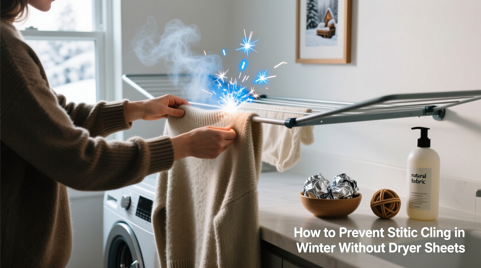 how to prevent static cling in winter without dryer sheets