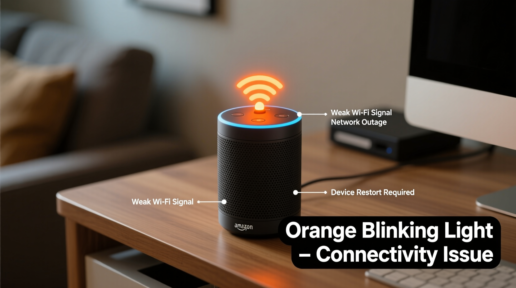 why is my alexa blinking orange and what it means for device connectivity