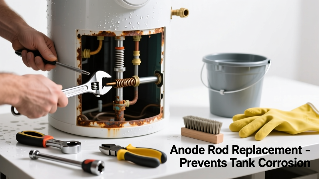 Fix Noisy Water Heater: Depleted Anode Rod Repair