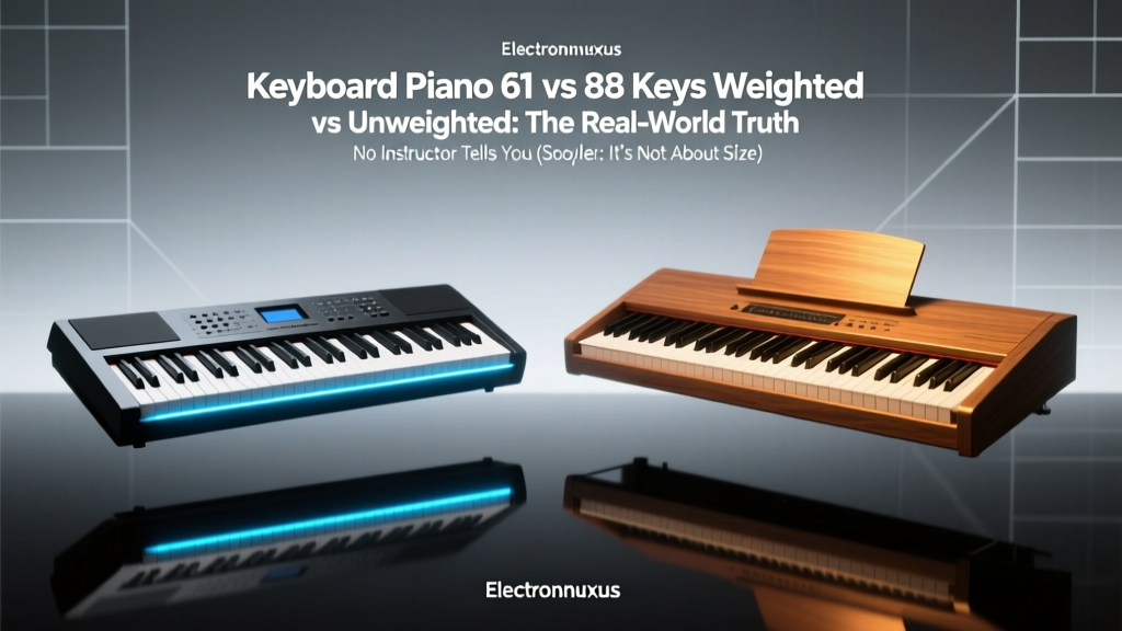 Keyboard Piano 61 vs 88 Keys Weighted vs Unweighted: The Real-World Truth No Instructor Tells You (Spoiler: It’s Not About Size)