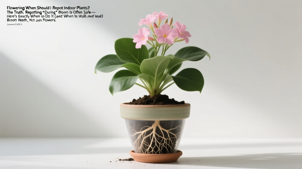 When to Repot Indoor Plants: Bloom Timing Myth Busted
