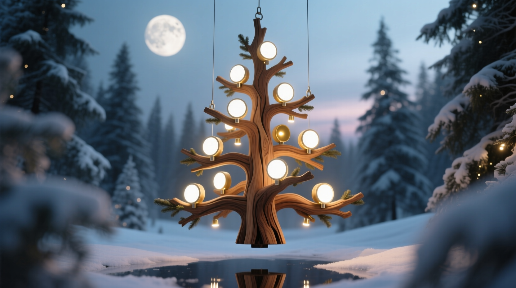 how to craft a floating illusion with hidden christmas light mounts