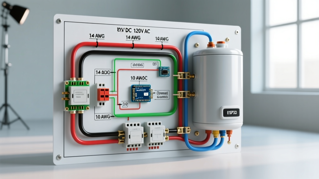 Complete Wiring Diagram for a Water Heater in RVs and Camper Vans
