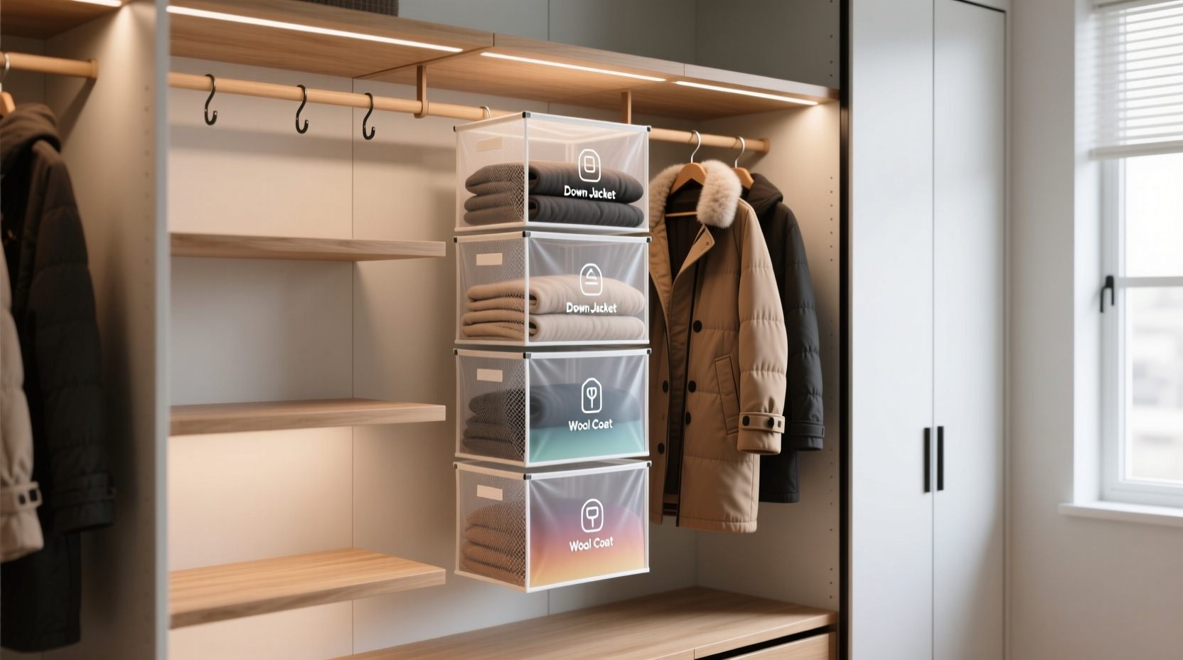 winter coat storage summer organization tips