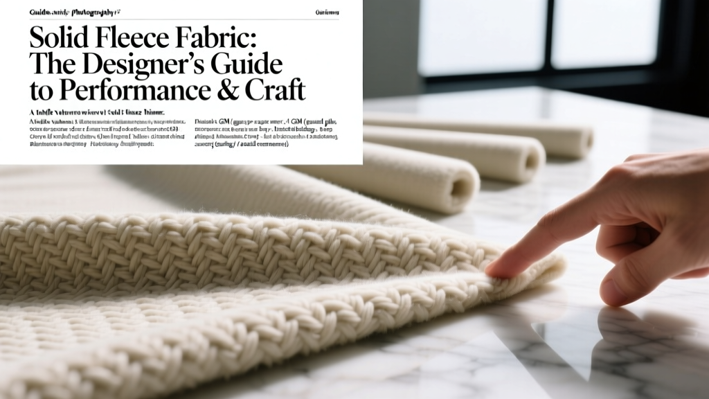 Solid Fleece Fabric: The Designer’s Guide to Performance & Craft