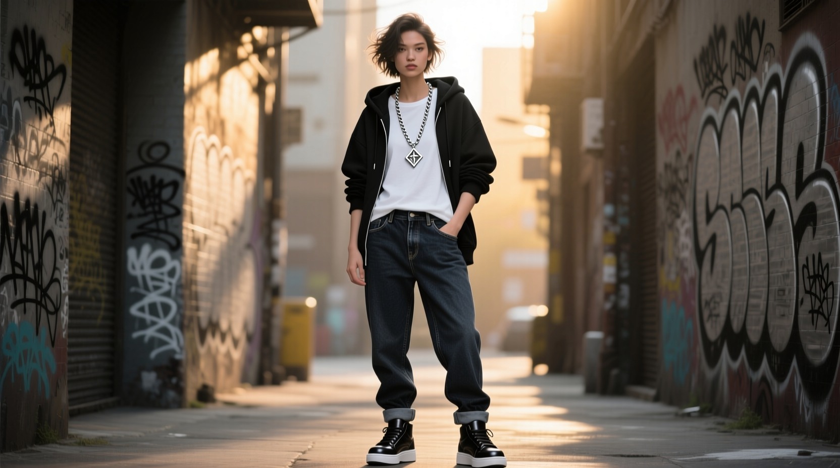 how to style a chain necklace with casual outfits for everyday edge