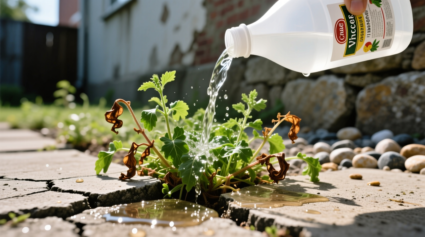 does vinegar actually kill weeds