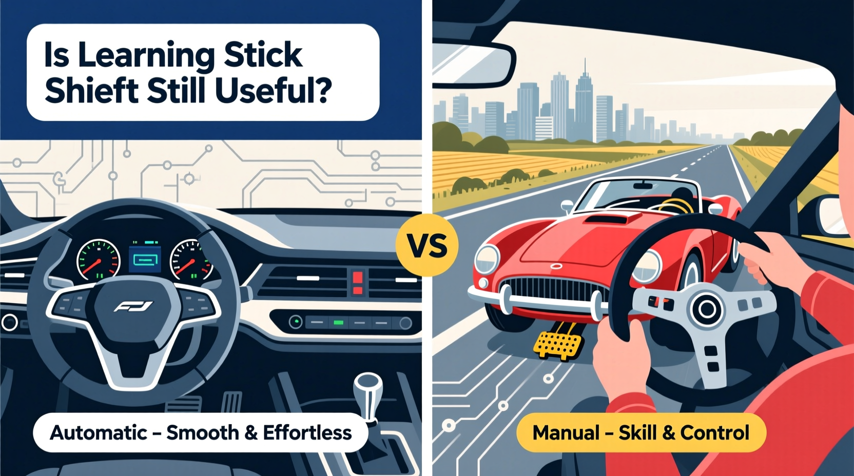 automatic vs manual transmission is learning stick shift still useful