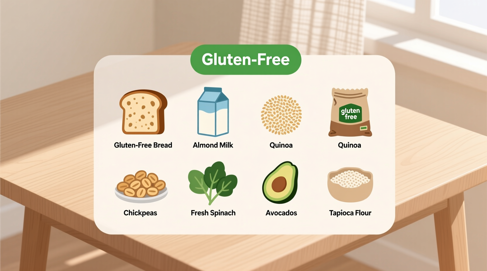 Gluten-free grocery shopping checklist