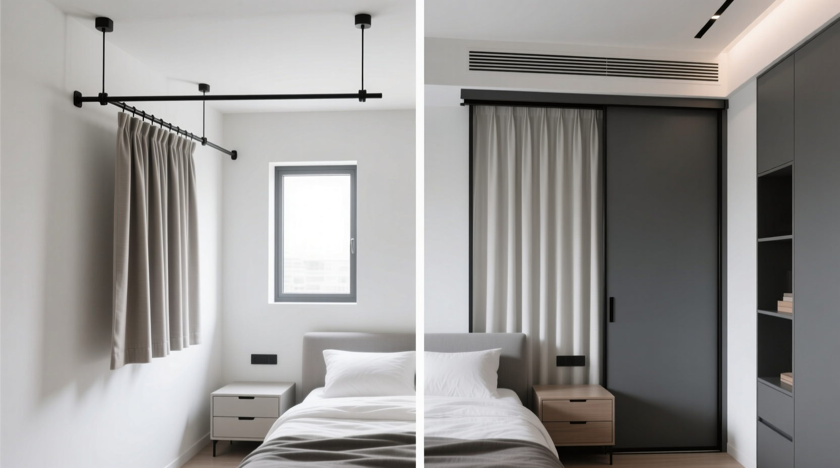 hanging rod vs sliding track space saving truth