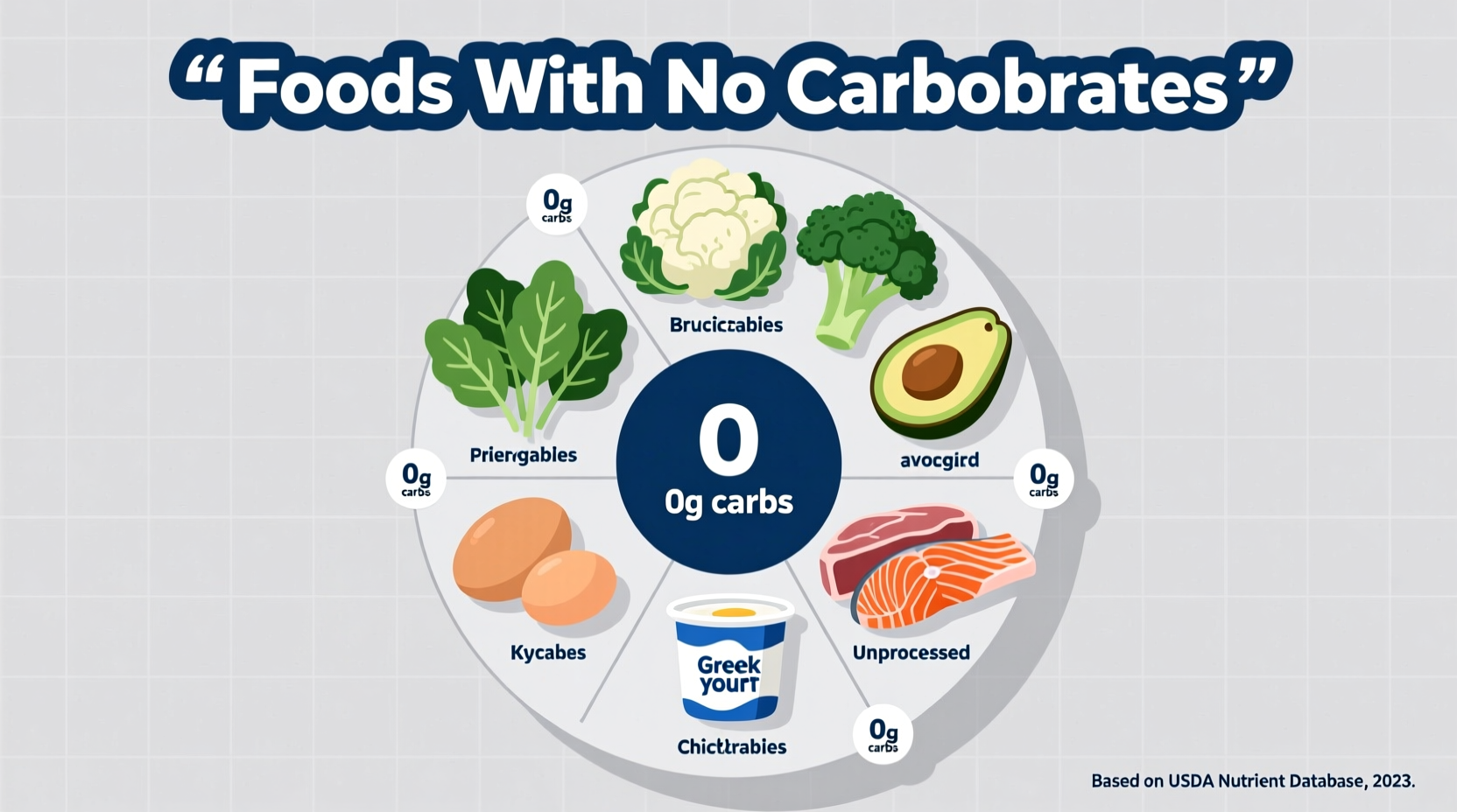 what foods have no carbohydrates