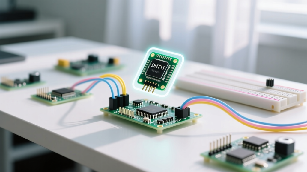 DHT11 Sensor Module: Wiring, Raw Signal Math, and ESP32 Integration