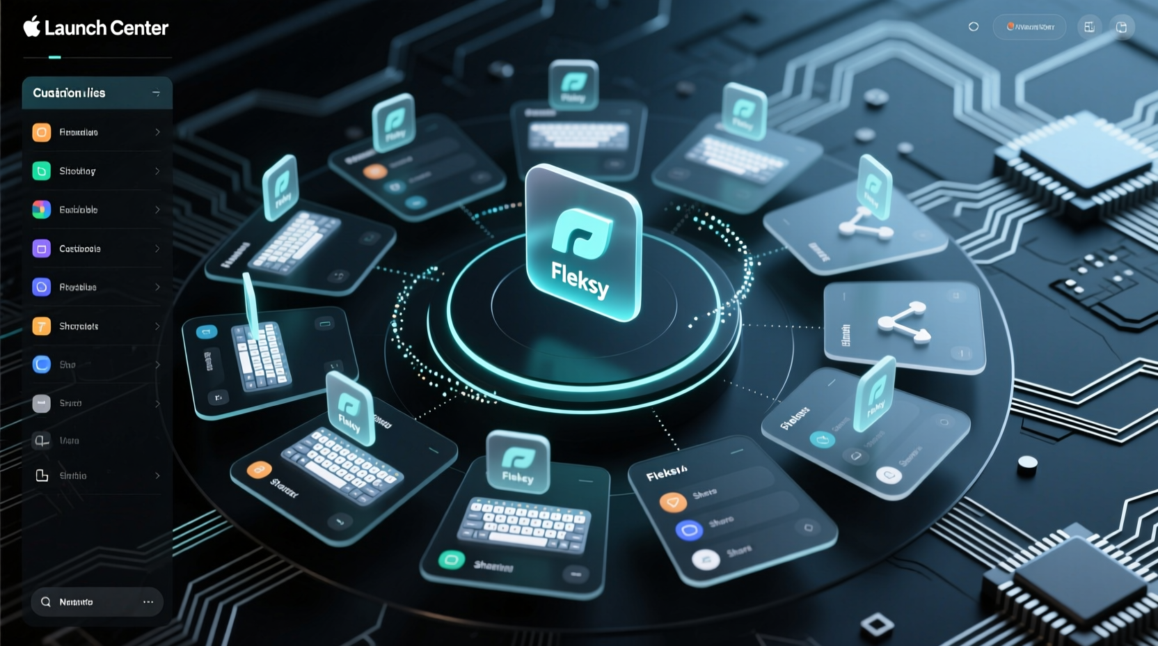 launch center pro adds fleksy keyboard lists share sh