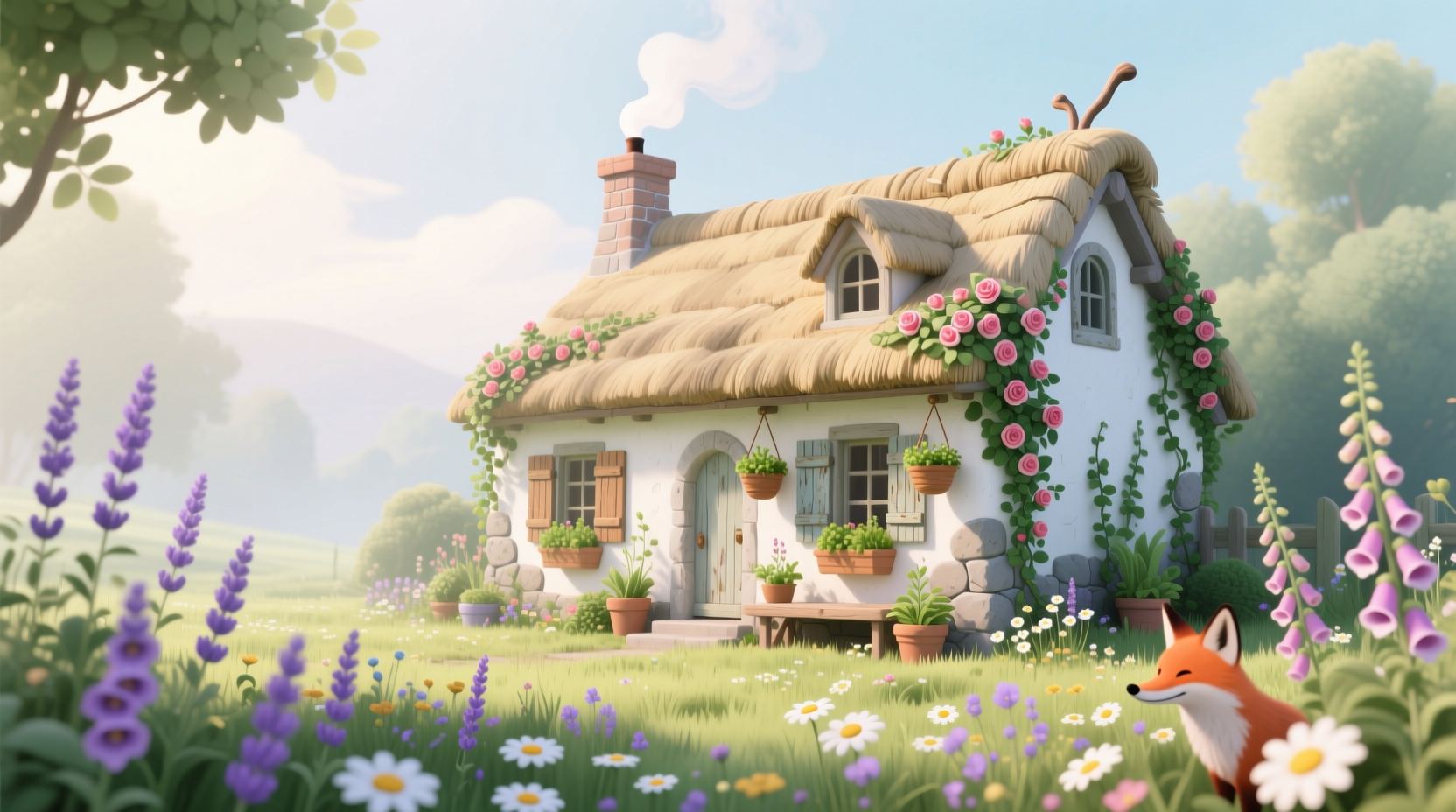 white cottage plants
