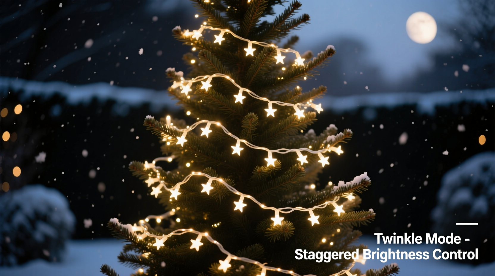 How To Stagger Christmas Light Brightness For A Twinkling Star Effect, image size:1664x928