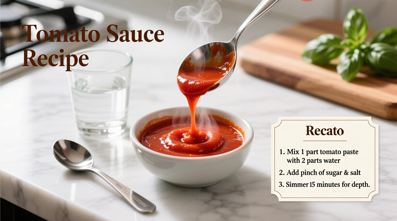 Make Tomato Sauce from Paste: 3:1 Ratio Method