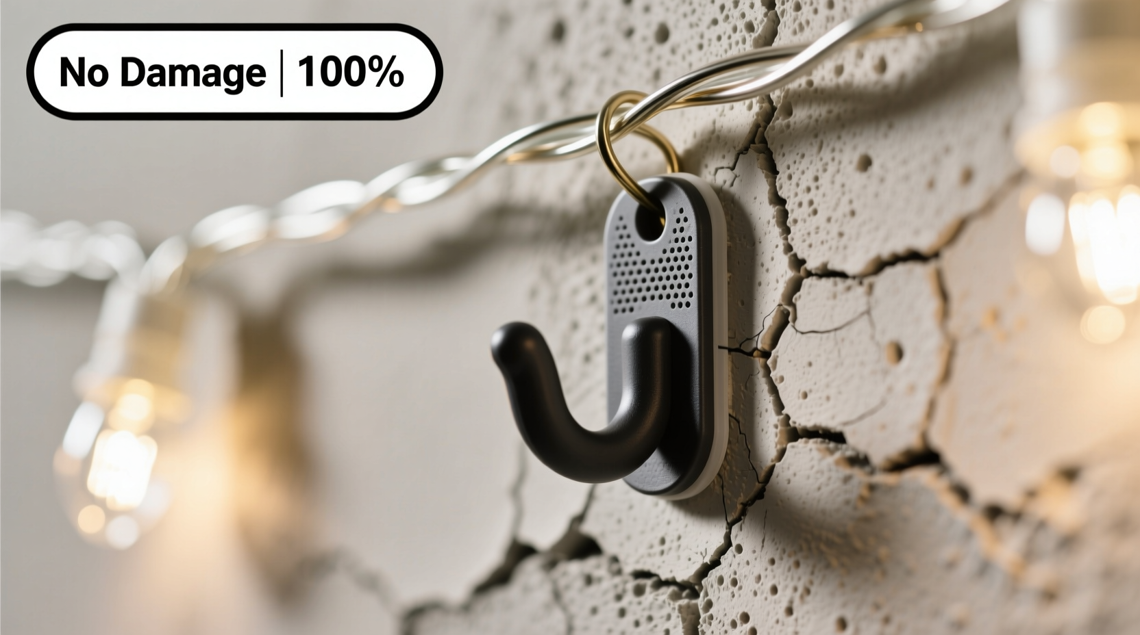 best adhesive hooks for hanging lights on stucco without damage