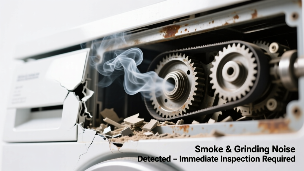 Smoke Smell & Grinding Noise in House: Quick Diagnosis