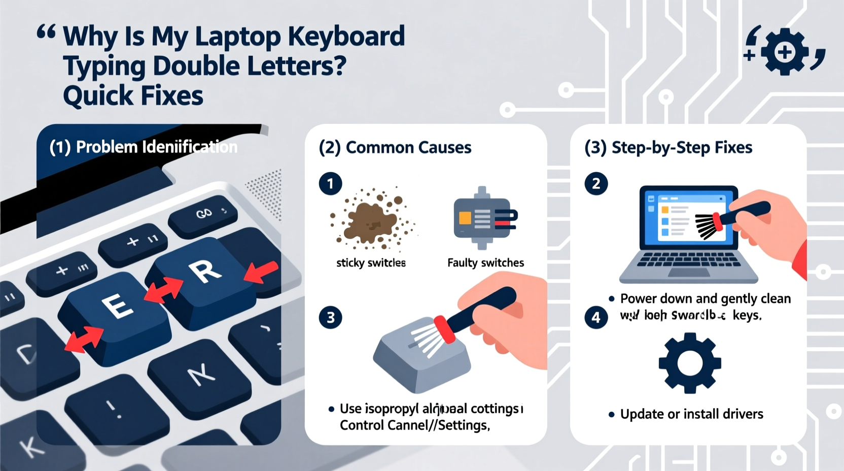 why is my laptop keyboard typing double letters quick fixes