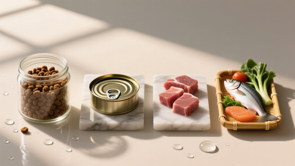 Cat Food Water Content Comparison: Dry, Wet, Raw, Fresh