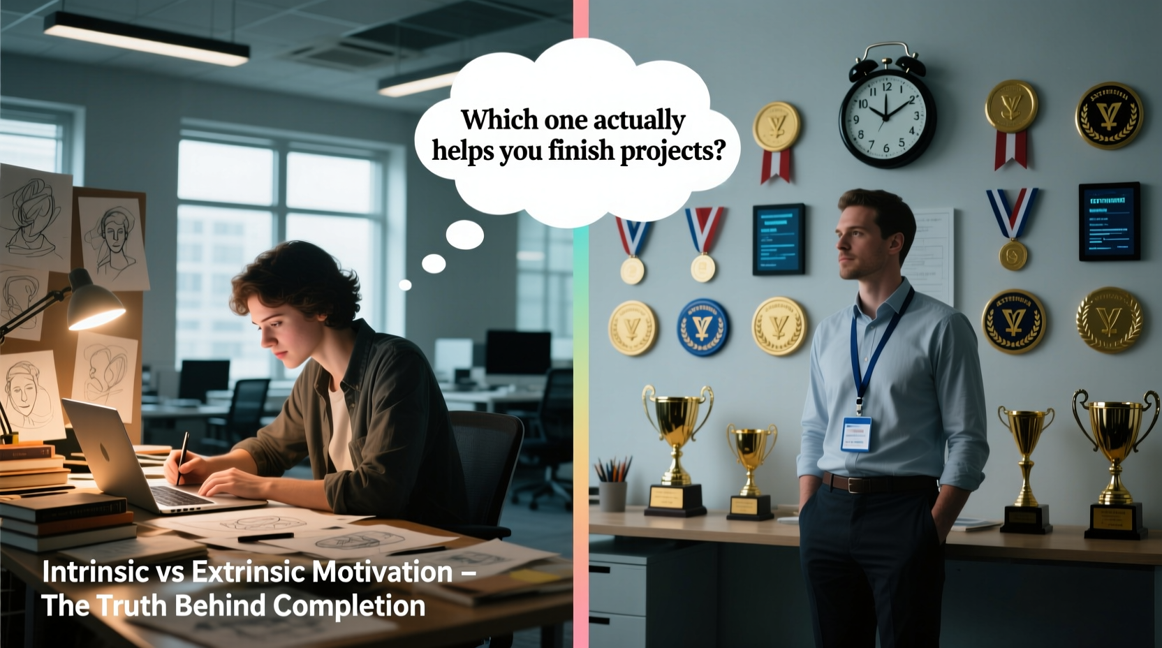 intrinsic vs extrinsic motivation which one actually helps you finish projects