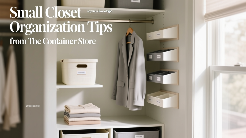 Small Closet Organization Tips from The Container Store