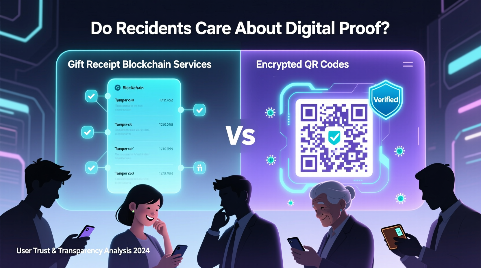 gift receipt blockchain services vs encrypted qr codes do recipients care about digital proof
