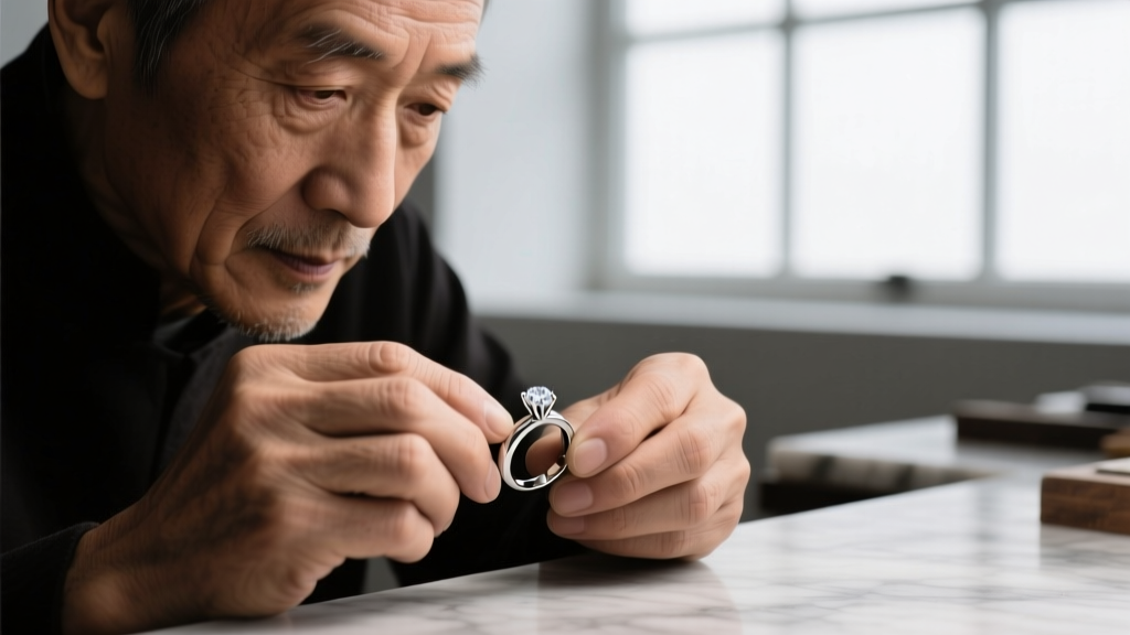 Close-up of a jeweler