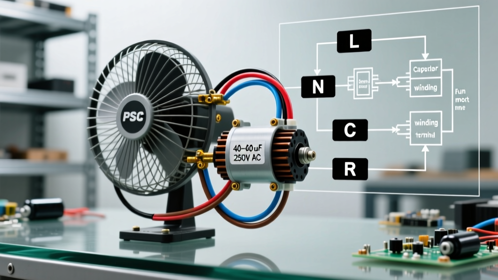 Single Electric Fan Wiring Diagram: PSC Motor Setup Guide