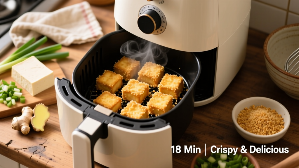 Crispy Panko Tofu in Air Fryer (Ready in 18 Min!)