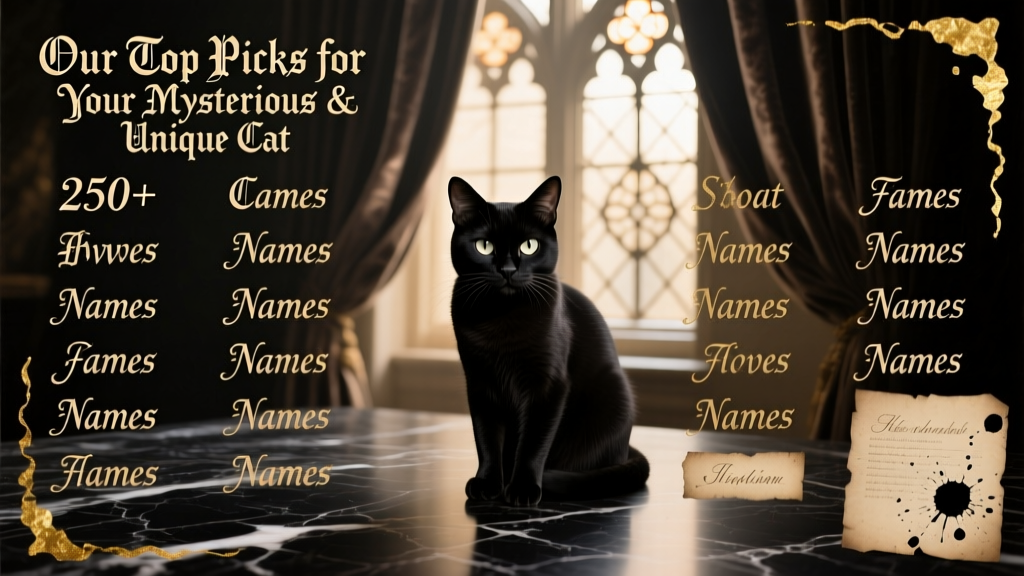 250+ Gothic Cat Names: Our Top Picks for Your Mysterious & Unique Cat