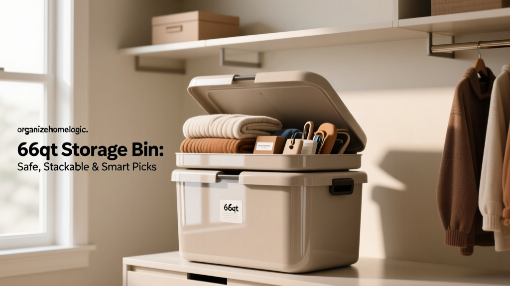 66qt Storage Bin: Safe, Stackable & Smart Picks