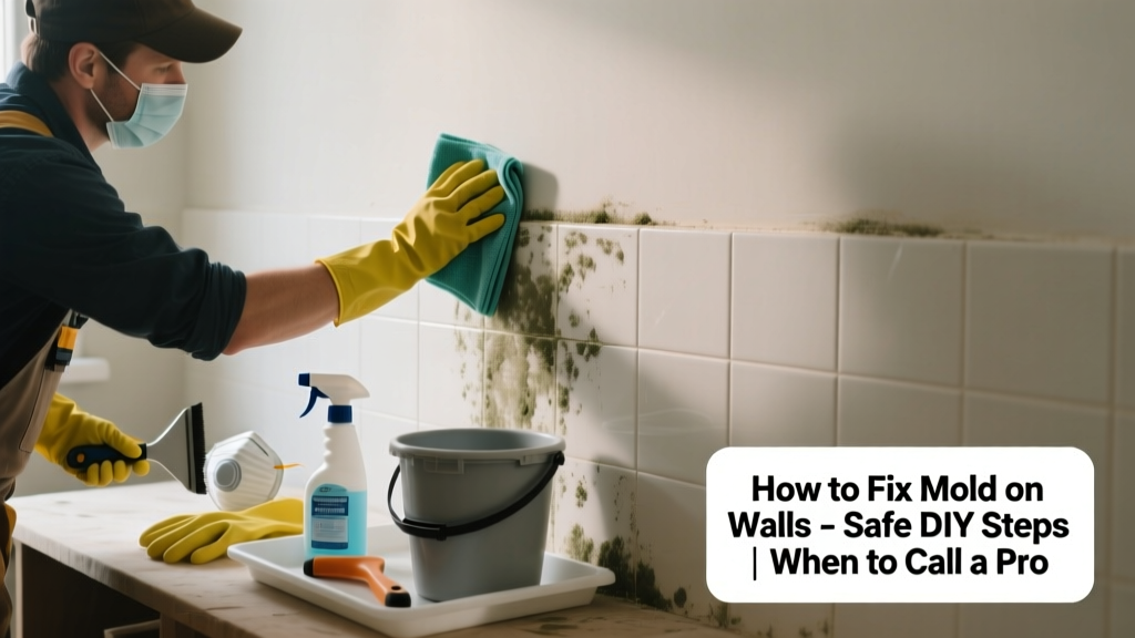 How to Fix Mold on Walls: Safe DIY Steps & When to Call a Pro