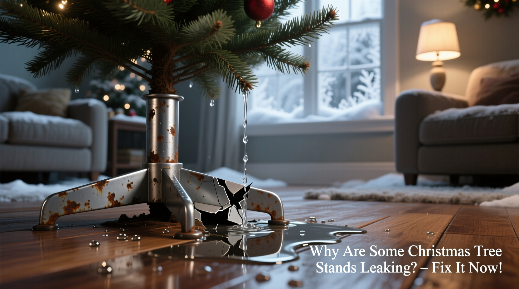 why are some christmas tree stands leaking water and how to fix it