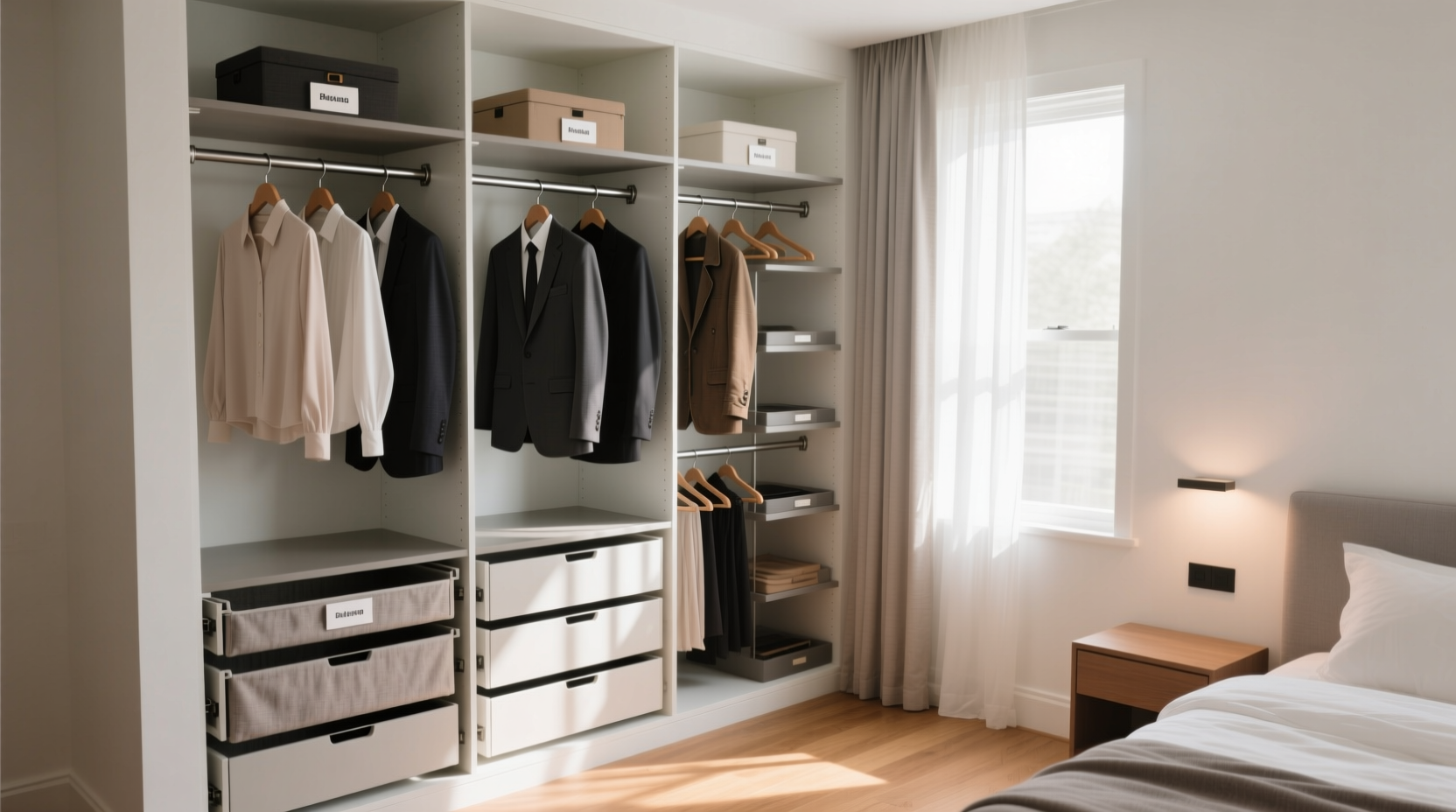 at home collection hanging closet organizer review