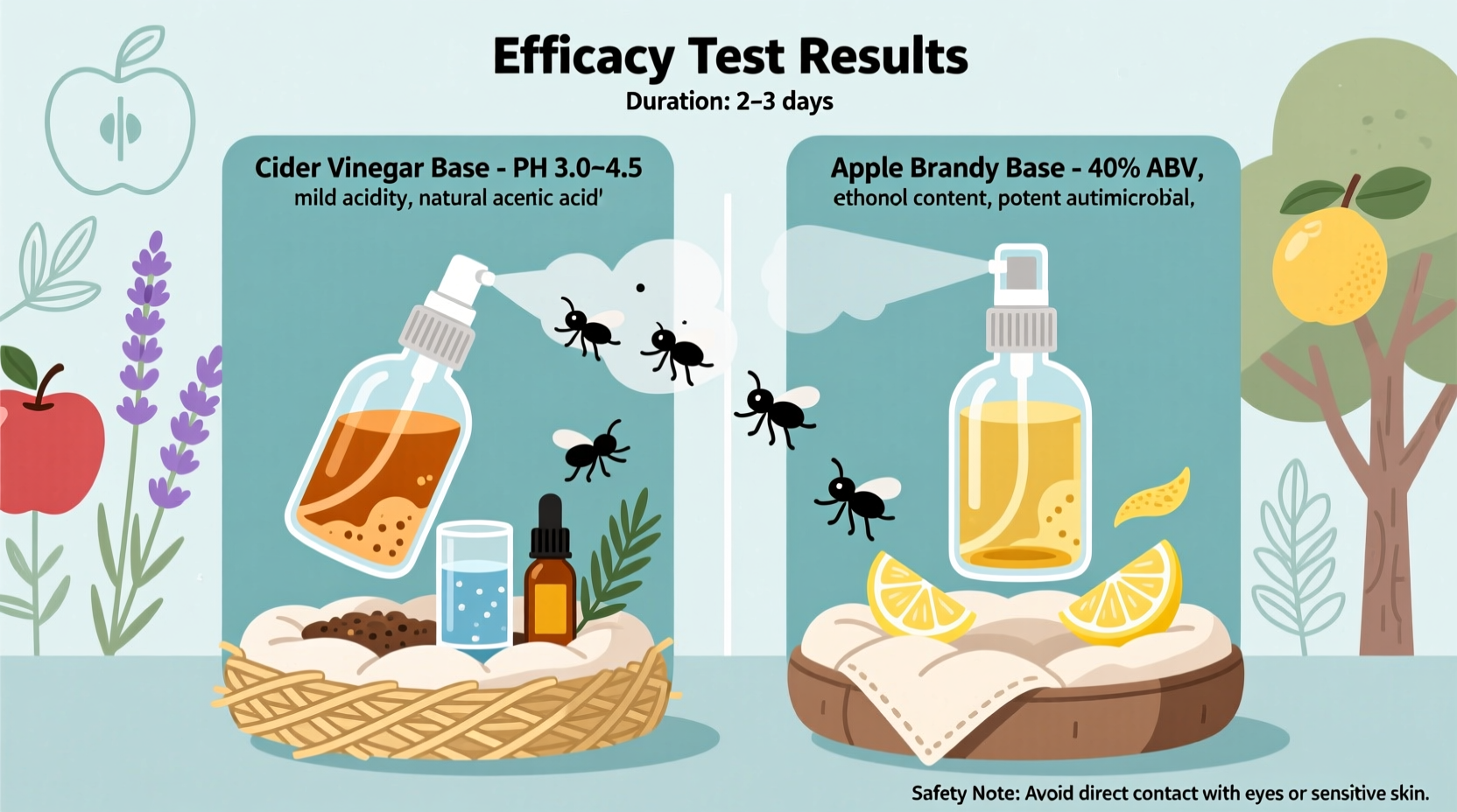 cider vinegar vs apple brandy in natural flea repellent sprays for pet bedding