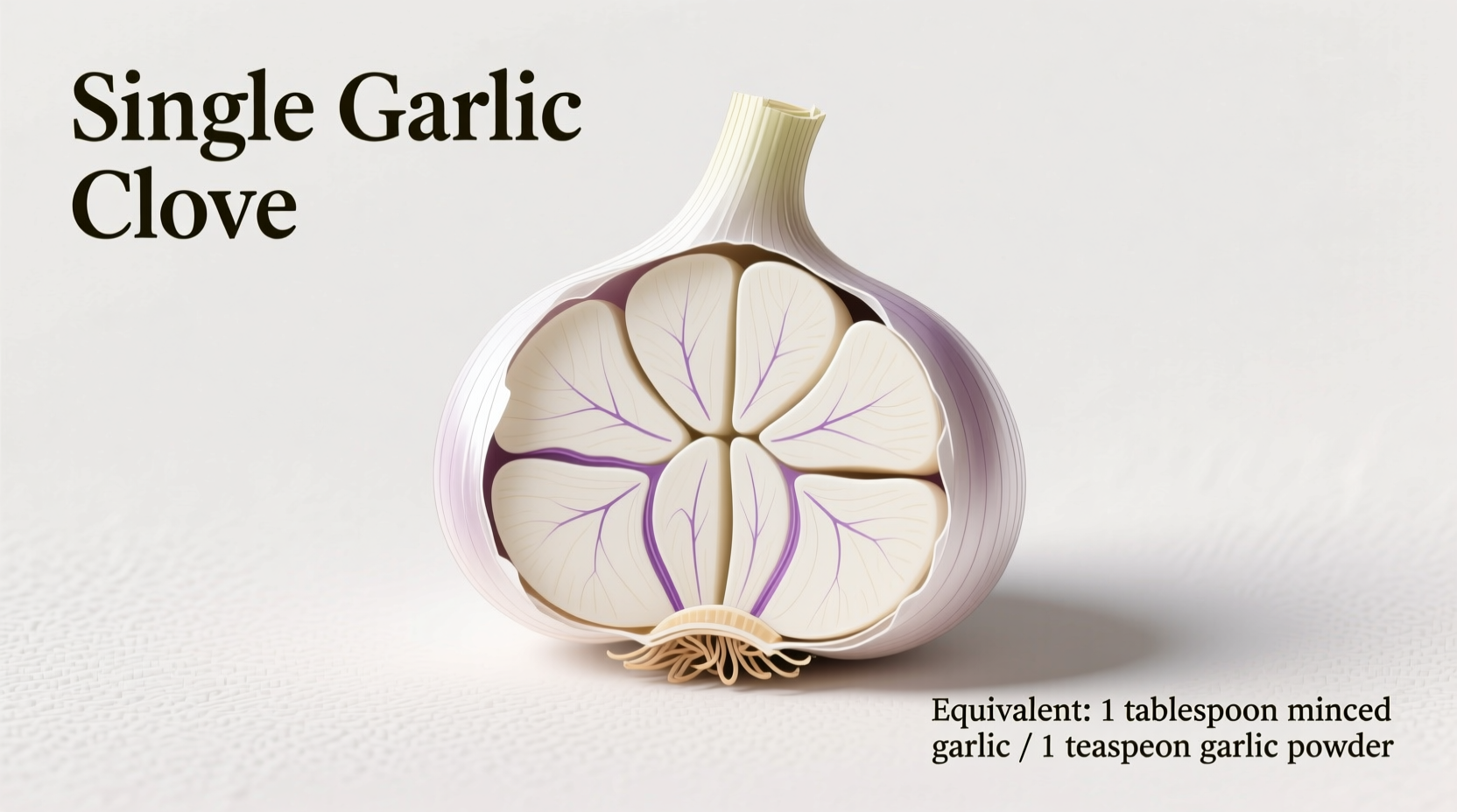 the definition and equivalent of a single garlic clove