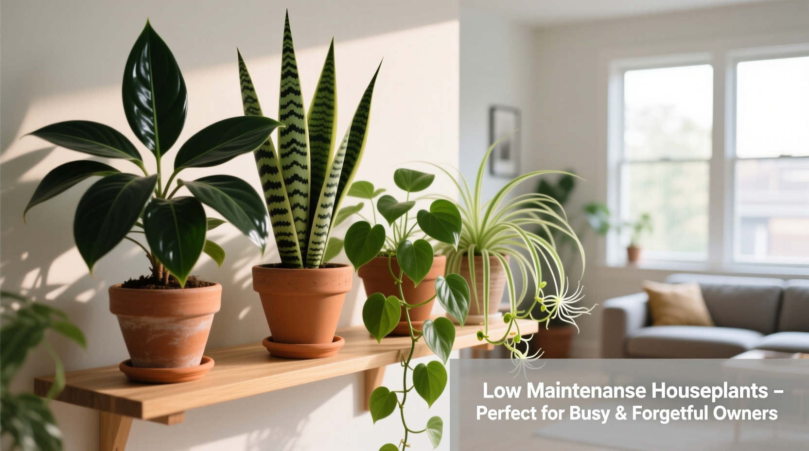 best low maintenance houseplants for forgetful owners